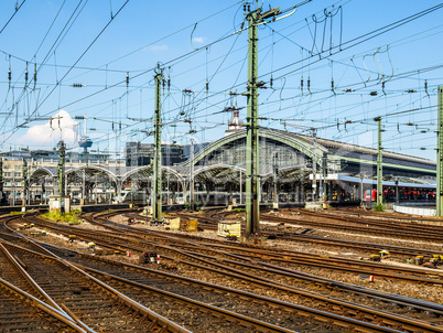 Trains in station HDR