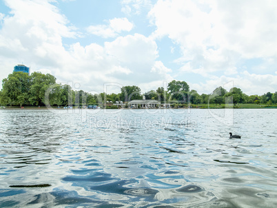 Serpentine lake, London HDR