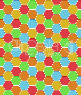 Seamless pattern honeycomb texture hexagon shapes