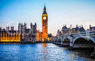 Houses of Parliament in London HDR