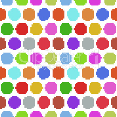Seamless pattern polka dots on a white background