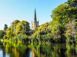 Holy Trinity church in Stratford upon Avon HDR