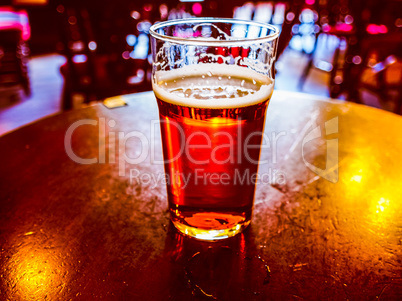 HDR Pint of beer
