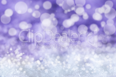 Pink Christmas Background With Snow And Bokeh