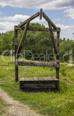 old-fashioned oil pump