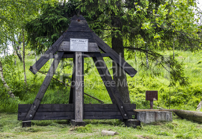 old-fashioned oil pump