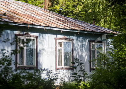 abandoned wooden house