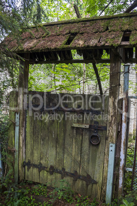 wooden old gate