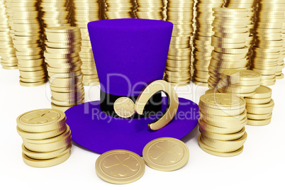 Cylinder with coins