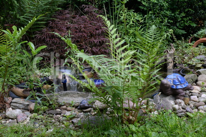 Brunnen in einem Garten