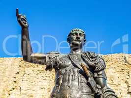 Emperor Trajan Statue HDR