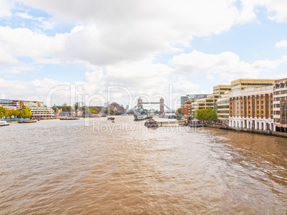 River Thames in London HDR