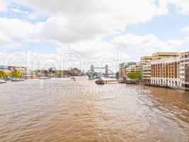 River Thames in London HDR