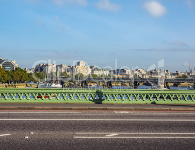 Westminster Bridge in London HDR