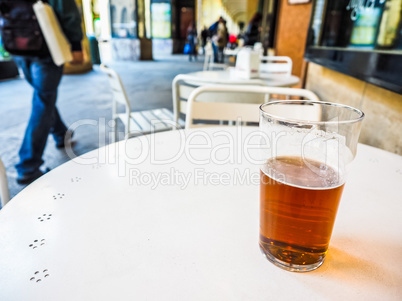 HDR British ale beer pint