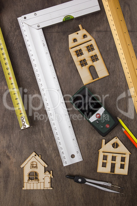Model house and drawing tools