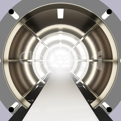 Futuristic tube, 3D-Illustration