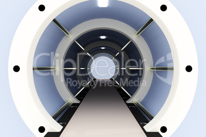 Futuristic tube, 3D-Illustration