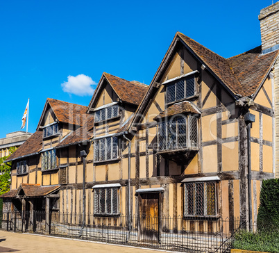 Shakespeare birthplace in Stratford upon Avon HDR