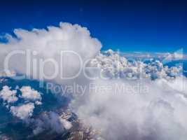 Clouds on Alps HDR