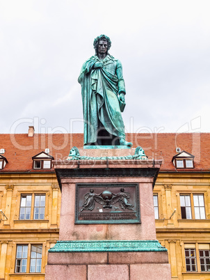 Schiller statue, Stuttgart HDR