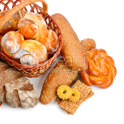 Collection of bread products