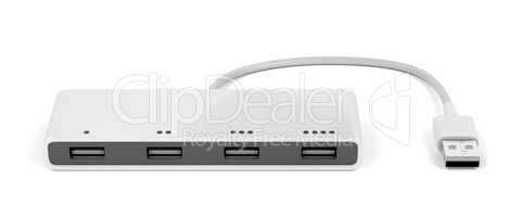 White usb hub