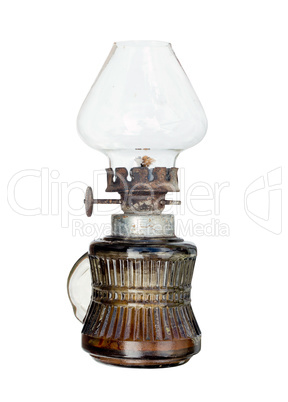 Old and used kerosene lamp