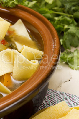 Oriental Uzbek soup Lagman