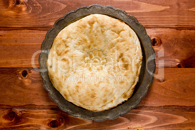 Traditional uzbek flatbread