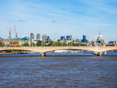 Waterloo Bridge in London HDR