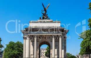 Wellington arch in London HDR