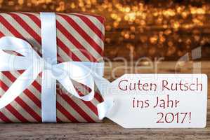 Atmospheric Christmas Gift Guten Rutsch 2017 Means New Year