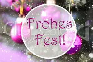Blurry Rose Quartz Balls, Frohes Fest Means Merry Christmas