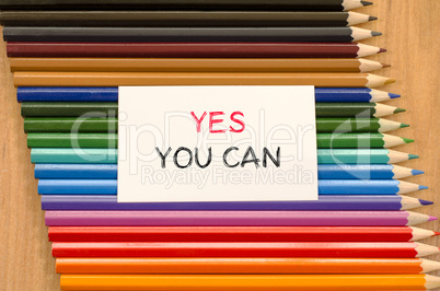 Yes you can text concept over pencil background
