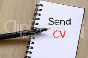 Send cv on notebook