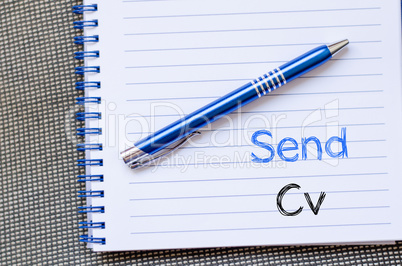 Send cv on notebook
