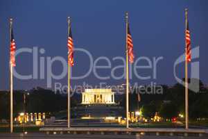 Abraham Lincoln memorial in Washington, DC