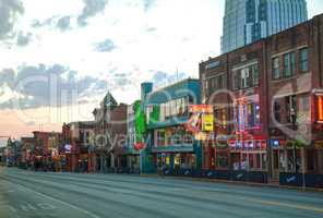 Downtown Nashville in the morning