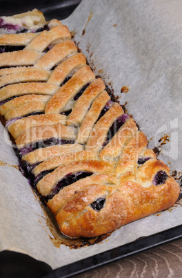 Pie  with blueberry
