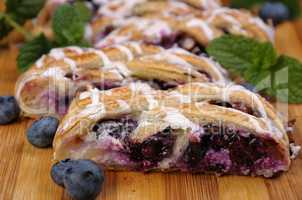 Pie  with blueberry