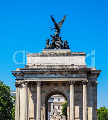 Wellington arch in London HDR