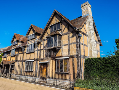 Shakespeare birthplace in Stratford upon Avon HDR