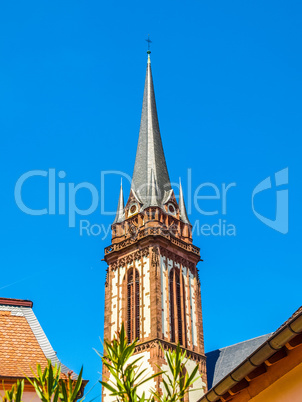 St Elizabeth church in Darmstadt HDR