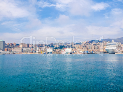 Harbour Genoa Italy HDR