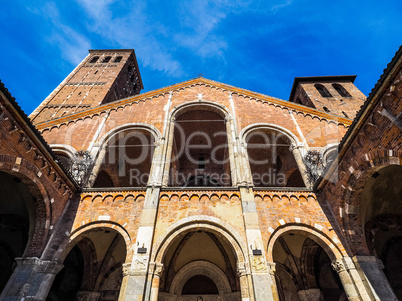 Sant Ambrogio church in Milan HDR