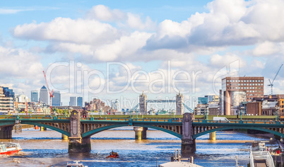 River Thames in London HDR