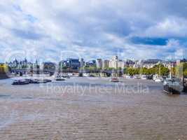 River Thames in London HDR