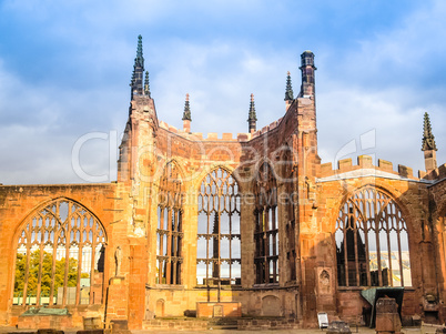 Coventry Cathedral ruins HDR