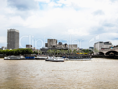 River Thames South Bank, London HDR